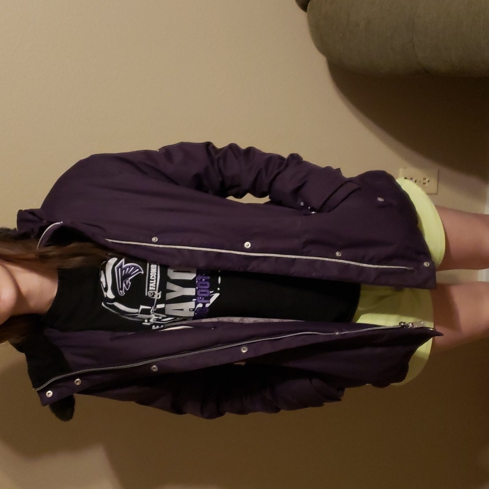 Purple winter coat